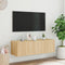 vidaXL - Tv-wandmeubel - met - LED-verlichting - 100x35x31 - cm - sonoma - eiken