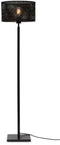 GOOD&MOJO Vloerlamp Java - Bamboe/Zwart - Ø32cm - Modern - Staande lampen voor Woonkamer - Slaapkamer