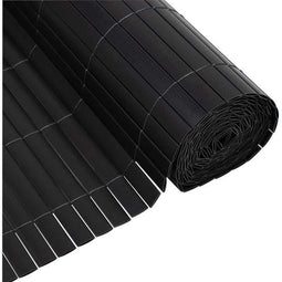 Dubbelzijdig PVC rietgaas - NATURE - 1 x 3 m - 1600 g/m² - Verduisterend 4/5 - Anti-UV - Antraciet