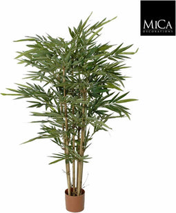 Mica Decorations Bamboo Kunstplant - 75x75x150 cm - Polyester - Groen