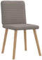 vidaXL - Eetkamerstoelen - draaibaar - 2 - st - stof - taupe