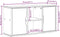 vidaXL - Tv-meubel - ODDA - 79x24x40 - cm - massief - grenenhout - wit