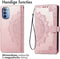 iMoshion Hoesje Geschikt voor Motorola Moto G14 Hoesje Met Pasjeshouder - iMoshion Mandala Bookcase - Rosé Goud