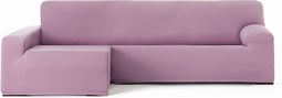 Hoes voor chaise longue met lange armleuning links Eysa BRONX Roze 170 x 110 x 310 cm