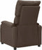 vidaXL Fauteuil verstelbaar stof taupe