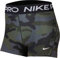 Nike Pro 3 Inch Short Dames - Camo - Aansluitende pasvorm - Zwart (M)