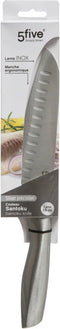 5Five Precision - groente en vlees snijmes/koksmes - 1x stuks - RVS - zilver - 32 x 3 cm - keukenmes - luxe kwaliteit