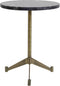 Light & Living Bijzettafel Lomelo - Zwart/Antiek Brons - Ø40cm - Modern