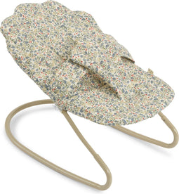 Konges Sløjd Pop Wipstoeltje - Doll Bouncer - Jardin De Fleurs - Poppen Uitsmijter - Poppenstuiter