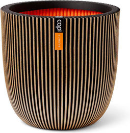Capi Europe - Bloempot bol Groove NL - Breukbestendig - Goud - Ø35 cm