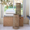 Riviera Maison Kussenhoes 50x50 - Lush Stripy Lace Pillow Cover - Wit
