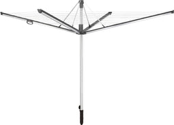 Leifheit droogmolen Linomatic plus 600 incl. bodemhuls - in hoogte verstelbaar - 60 m drooglengte - 6 wasmachineladingen - antraciet