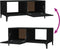 vidaXL - Salontafel - 90x50x40 - cm - bewerkt - hout - zwart