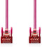 Nedis CAT6 Netwerkkabel - RJ45 Male - RJ45 Male - S/FTP - 20.0 m - Rond - LSZH - Roze - Polybag