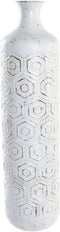 Vaas DKD Home Decor Gouden Metaal Wit Orientaals (17 x 17 x 66 cm)