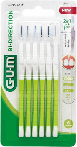 6x GUM Bi-Directions 0.7 mm 6 stuks