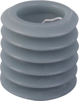 6x Present Time Pillar candle Layered Circles small blue jeans