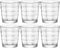 6x Stuks tumbler waterglazen/sapglazen transparant 240 ml - Glazen / drinkglazen