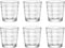 6x Stuks tumbler waterglazen/sapglazen transparant 240 ml - Glazen / drinkglazen