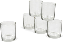 6x Stuks waterglazen transparant 240 ml - Glazen - Drinkglas/waterglas/tumblerglas