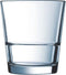 6x Tumbler waterglazen transparant stapelbaar 210 ml - Glazen - Drinkglas/waterglas/sapglas