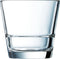 6x Tumbler waterglazen transparant stapelbaar 210 ml - Glazen - Drinkglas/waterglas/sapglas