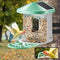 Intelligente vogelvoederdispenser met 2K HD-camera, vogelidentificatie, 3 zonnecellen, vogelobservat
