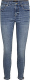 VERO MODA VMTILDE MR S ANK ZIP J VI3113 GA NOOS - Denim jeans - Mid rise - Licht blauw
