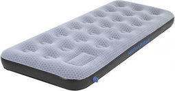 High Peak Comfort Plus Single Luchtbed - 1-persoons - Ingebouwde voetpomp - Grijs-Blauw-Zwart