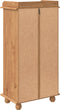 vidaXL - Wijnkast - ASKIM - met - 12 - Flessenhouders - - - Honingbruin - Massief - Hout