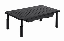 Gembird MS-TABLE-D-01 - Verstelbare monitorstandaard met lade - Rechthoek