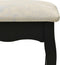 vidaXL - Kaptafelset - met - kruk - 100x40x146 - cm - paulowniahout - zwart