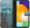 iMoshion Hoesje Geschikt voor Samsung Galaxy A52 (4G) / A52s / A52 (5G) Hoesje Met Pasjeshouder - iMoshion Design Softcase Bookcase - Goud / Meerkleurig / Groen / Green Honeycomb