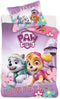 PAW Patrol Dekbedovertrek, Sky & Everest - 140 x 200 cm / 63 x 63 cm - Polyester