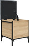 vidaXL - Opbergbankje - 42x42x45 - cm - bewerkt - hout - sonoma - eikenkleurig