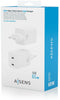 Aisens ASCH-65W2P039-W - Oplader - 65W 2x USB-C Power Delivery 3.0 - Wit