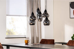 Hanglamp Villa 6-lichts - Smoke glas | BY-OLAF