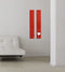 Sigel glasmagneetbord - Artverum - 12x78cm - rood - SI-GL104