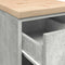 vidaXL - Garagekast - 30x51x85 - cm - massief - grenenhout - betongrijs