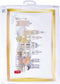 Thea Gouverneur - Borduurpakket met telpatroon - 470 - Voorgesorteerde DMC Garens - Londen - Linnen - 79 cm x 50 cm - DIY Kit