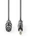 Nedis COTH15120GY15 - XLR-naar-6.35mm audiokabel - 150cm - Grijs