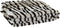 Deken DKD Home Decor Wild 130 x 170 x 2 cm Zwart Grijs Wit Koloniaal