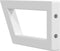 vidaXL - Wandbeugels - voor - wasbak - 2 - st - trapezium - staal - wit