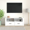 vidaXL - Tv-meubel - 100x35x40 - cm - bewerkt - hout - wit