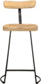 vidaXL - Barkrukken - 2 - st - 49x43x88 - cm - massief - mangohout