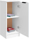 vidaXL - Dressoirs - 2 - st - 30x30x70 - cm - bewerkt - hout - wit