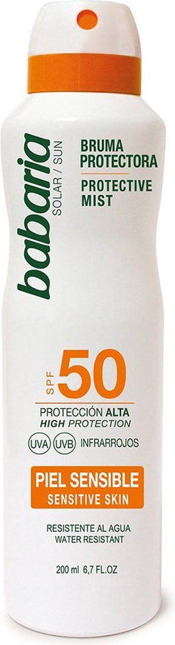 Zonnebrand Spray Babaria Spf 50 (200 ml) Gevoelige huid 50 (200 ml)