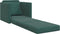 vidaXL - Vloersofa - Bed - 2-in-1 - Donkergroen - 74x77x81 - cm - Velvet