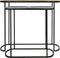 Fletcher consoles - 96x30x78/72x30x69 - Zilver/zwart/goud - set van 2