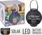Zwarte ronde solar lantaarn 24 cm - Tuinverlichting - Tuinlampen - Solarlampen op zonne-energie
